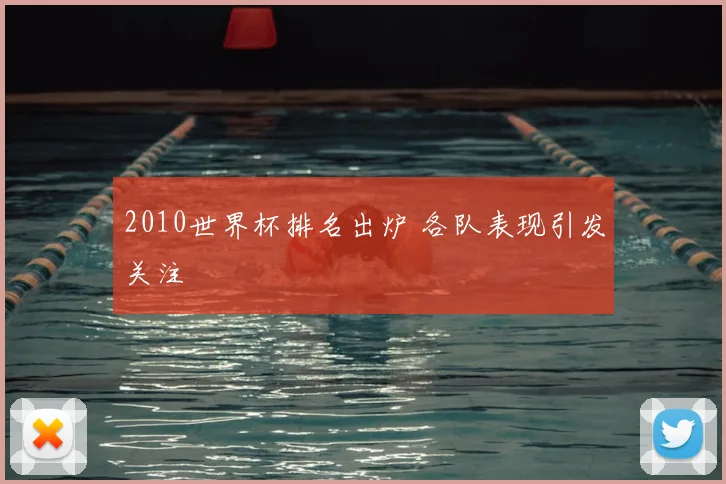 2010世界杯排名出炉 各队表现引发关注